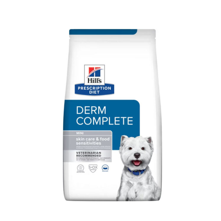 تصویر غذای خشک درمانی سگ نژاد کوچک هیلز مناسب حساسیت غذایی و پوستی Hill's Derm Mini Dog Food وزن 1 کیلوگرم