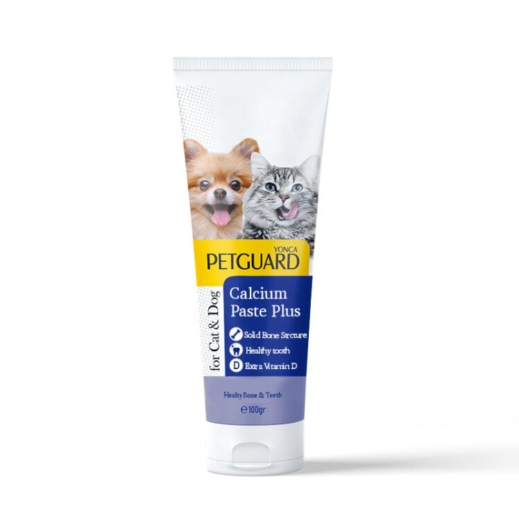تصویر خمیر کلسیم سگ و گربه پت گارد Petguard Calcium Paste وزن 100 گرم