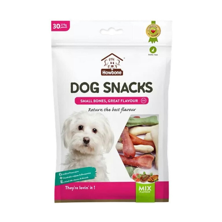 تصویر 2 اسنک تشویقی استخوانی سگ هابون با طعم مخلوط Howbone Dog Snacks With Mix Flavour بسته 30 عددی