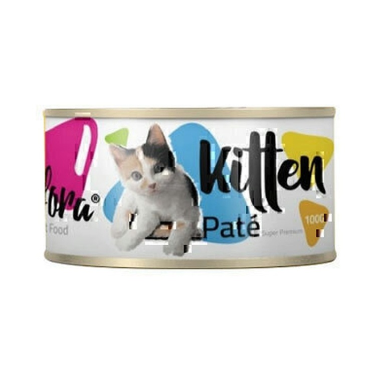 عکس محتویات و بافت داخل کنسرو غذای بچه گربه فیفورا با طعم میکس گوشت Fifora Kitten Pate Mix Premium وزن 100 گرم