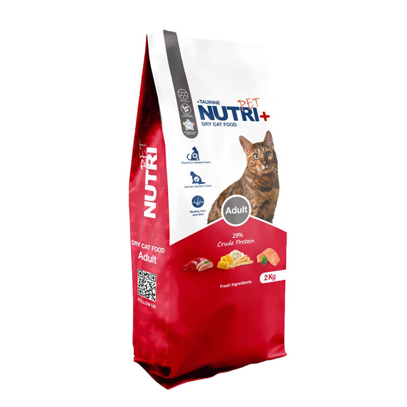  تصویر 1 غذای خشک گربه بالغ نوتری پلاس Nutri Plus Adult Cat Food وزن 2 کیلوگرم 