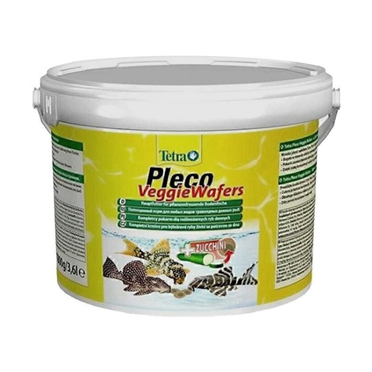 عکس دانه بندی غذای گیاهی مخصوص ماهی لجن خوار تترا Tetra Pro Pleco Wafers حجم 250 میلی لیتر