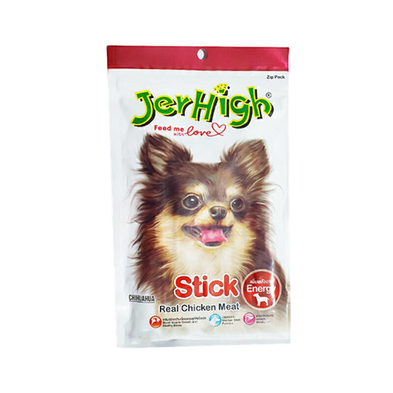  تصویر تشویقی سگ جرهای با طعم مرغ Jerhigh Stick Chicken وزن 60 گرم 