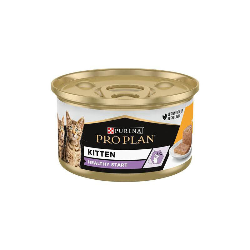  تصویر 1 کنسرو بچه گربه پروپلن با طعم مرغ Proplan Kitten Food With Chicken وزن 85 گرم 