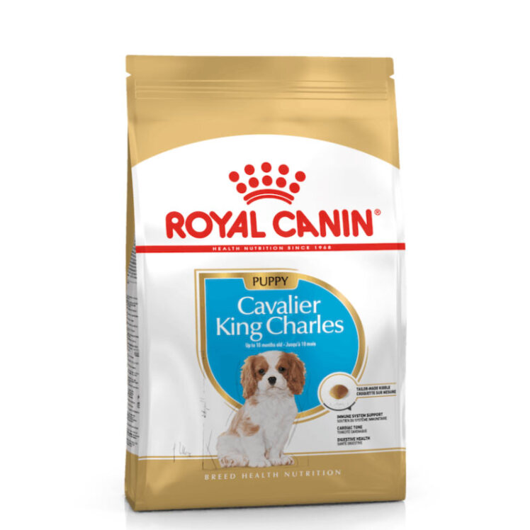 تصویر غذای خشک توله سگ نژاد کاوالیر رویال کنین Royal Canine Cavalier King Charles Puppy وزن 1.5 کیلوگرم از نمای رو به رو