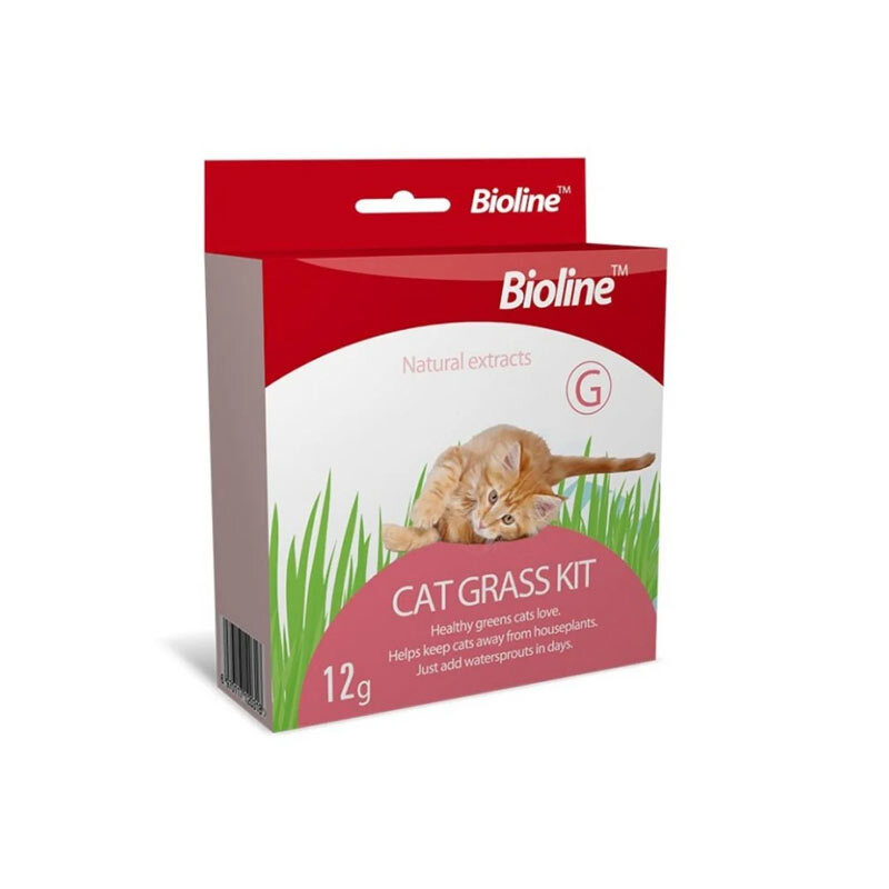  تصویر کیت علف گربه بایولاین Bioline Cat Grass Kit وزن 12 گرم 