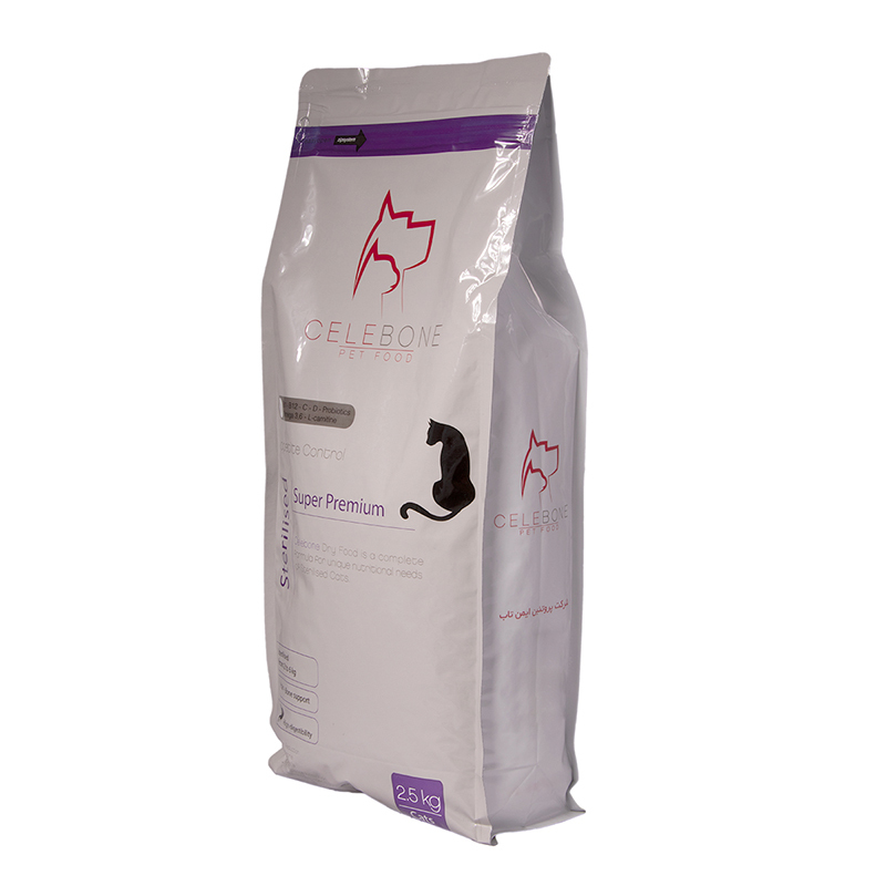  عکس بسته بندی غذای خشک گربه سلبن مدل sterilised وزن 2.5 کیلوگرم 