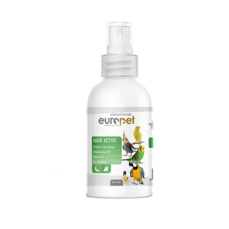 تصویر اسپری مراقبت از پر پرندگان یوروپت Europet Hair Active حجم 150 میلی لیتر