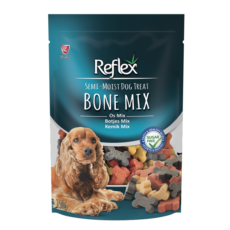  تشویقی سگ رفلکس مدل Bone Mix وزن 150 گرم 