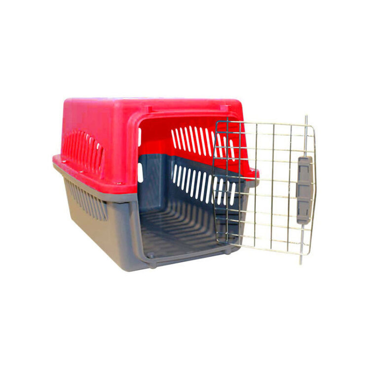 تصویر باکس حمل سگ و گربه هپی پت مدل هاچیکو رنگ قرمز