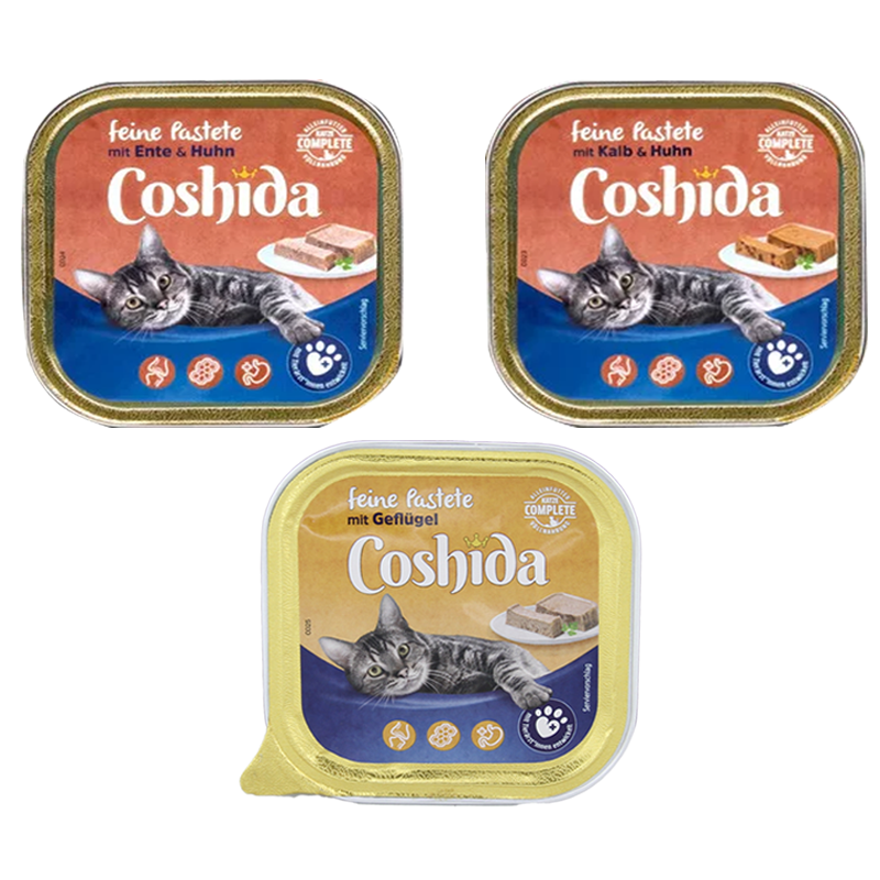  بسته غذای کاسه ای گربه کوشیدا Coshida Pate Pack مجموعه 3 عددی 