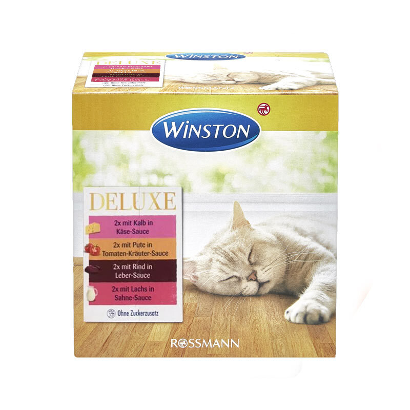  تصویر بسته پوچ گربه وینستون مدل Deluxe Sauce Pack مجموعه 8 عددی 