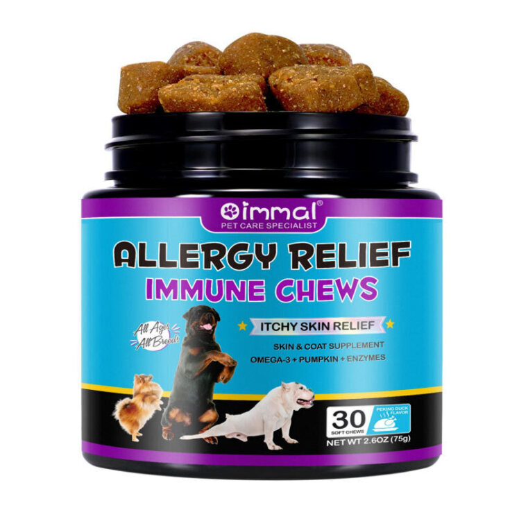 تصویر تشویقی سگ جویدنی ضد حساسیت اویمال با طعم اردک پکن 