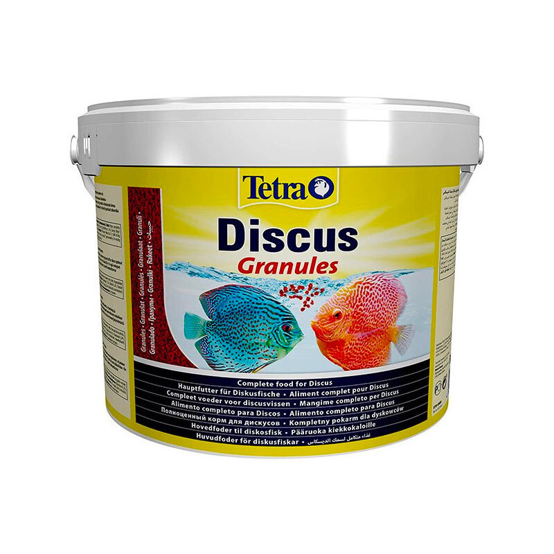  تصویر غذای مخصوص ماهی دیسکس تترا Tetra Discus Granules حجم ۱۰ لیتر 