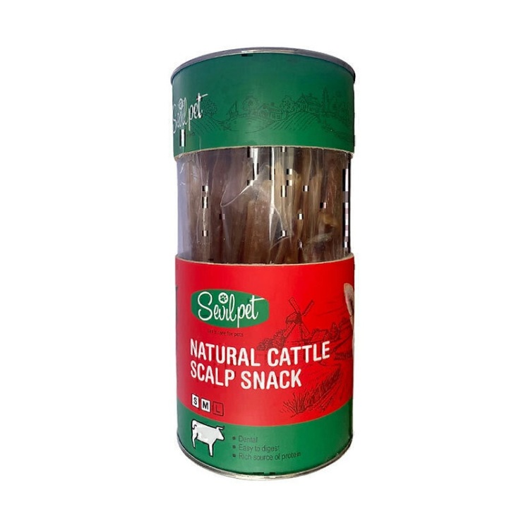 تصویر 2 تشویقی پوست گاو سگ سویل پت Sevil Pet Dog Snack With Cattle Scalp بسته 40 عددی