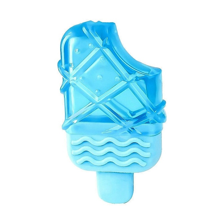 تصویر بستنی چوبی صورتی اسباب بازی دندانی سگ سیلیکونی طرح بستنی پت سرکل Petcircle Dog Fruit Chewing Toy