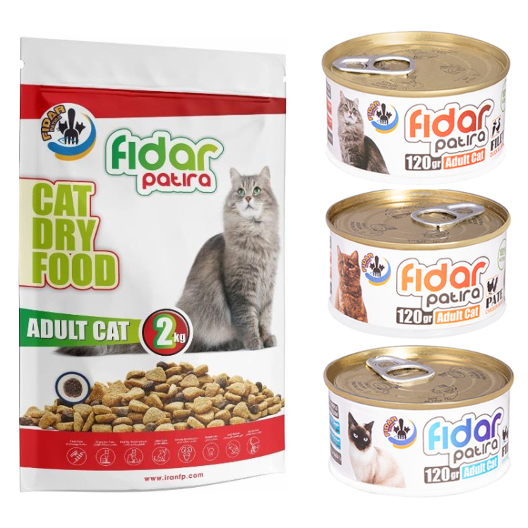 عکس باندل غذای گربه فیدار مدل Adult Pack مجموعه 4 عددی