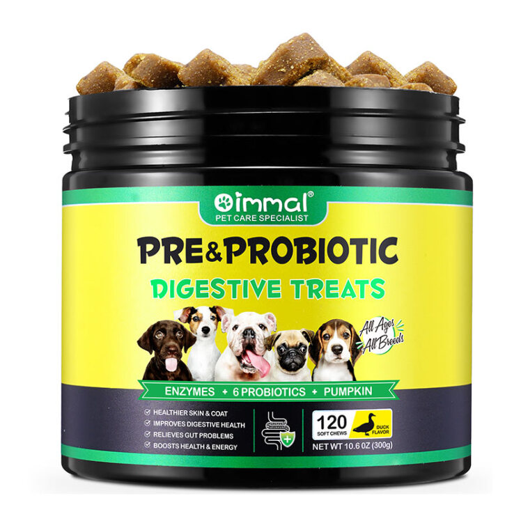 تصویر تشویقی سگ جویدنی هضم غذا اویمال با طعم اردک بسته 120 عددی