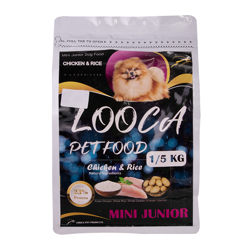  عکس بسته بندی غذای خشک سگ لوکا مدل Mini Junior Chicken & Rice وزن 1.5 کیلوگرم 