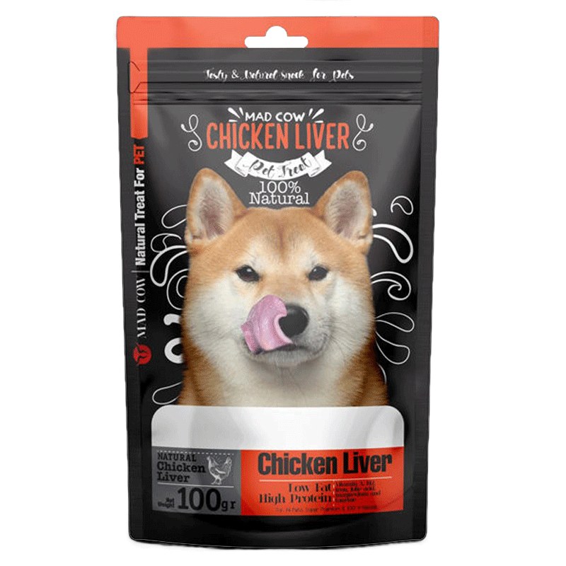  تصویر تشویقی سگ مدکاو مدل Chicken Liver وزن 100 گرم 