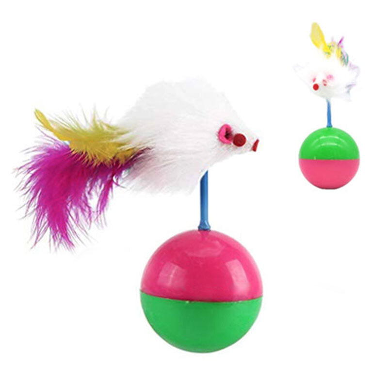  تصویر اسباب بازی گربه مدل توپ تعادلی طرح موش پردار 