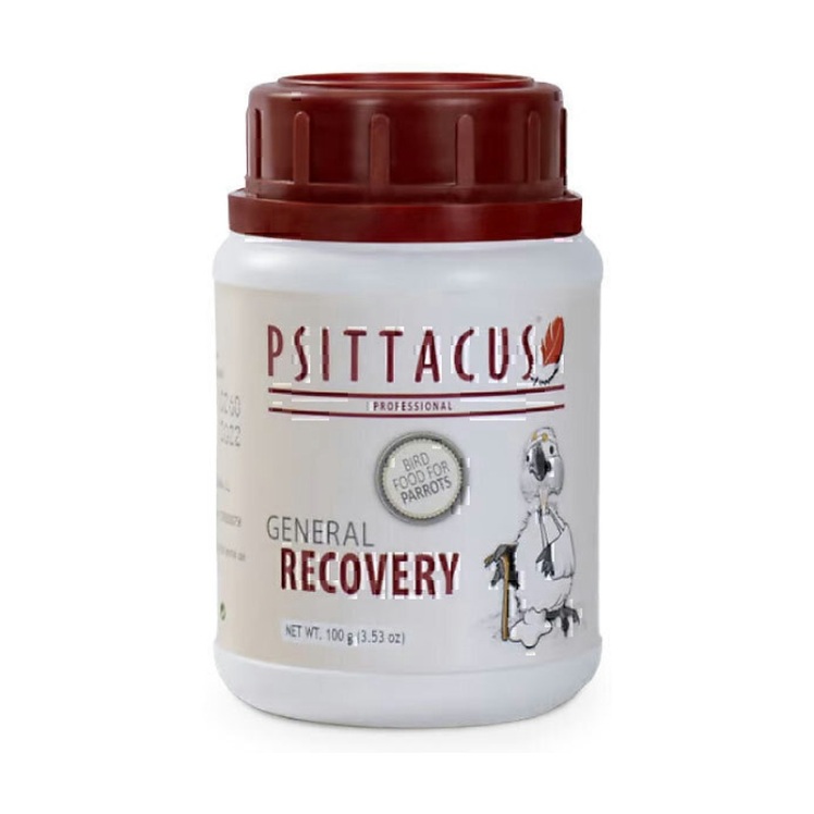 تصویر محتویات مکمل پودری ریکاوری پرندگان سیتاکوس Psittacus General Recovery وزن 100 گرم