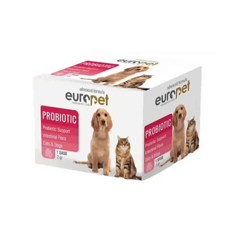  عکس پودر پروبیوتیک سگ و گربه یوروپت Europet Daily Probiotic Dog and Cats بسته 30 عددی 