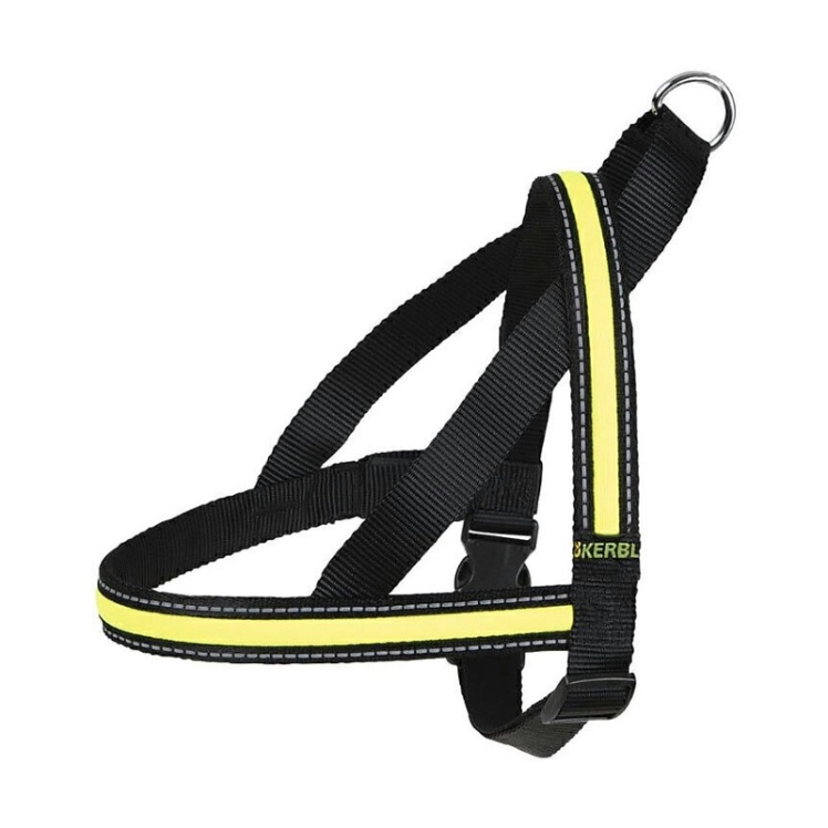 تصویر نحوه استفاده قلاده کتفی شبرنگ سگ کربل Kerbl Light & Flex Flashing Harness سایز L