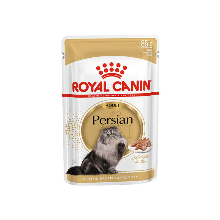 تصویر پوچ گربه بالغ پرشین رویال کنین Royal Canin Persian Adult وزن 85 گرم از نمای رو به رو