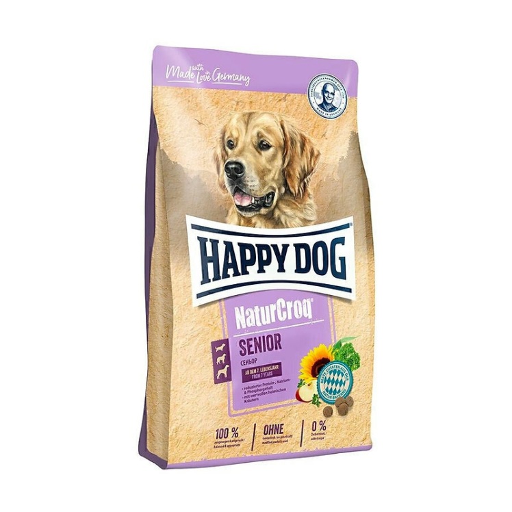 تصویر دانه غذای خشک سگ مسن هپی داگ Happy Dog NaturCroq Senior وزن 4 کیلوگرم