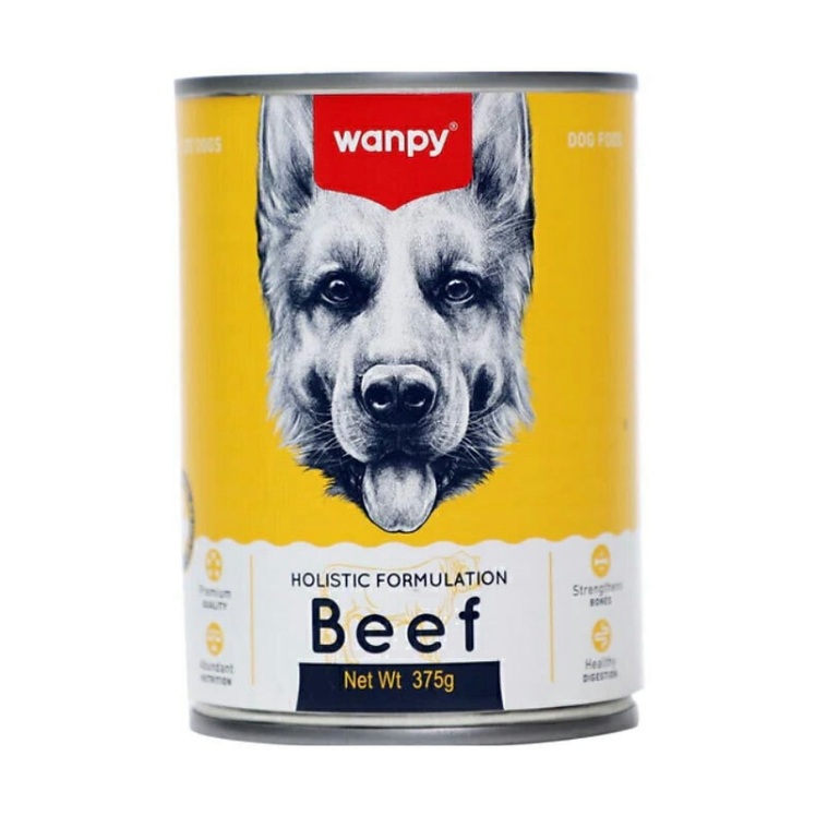 تصویر 2 کنسرو سگ ونپی با طعم گوشت گاو Wanpy Beef Dog Food وزن 375 گرم