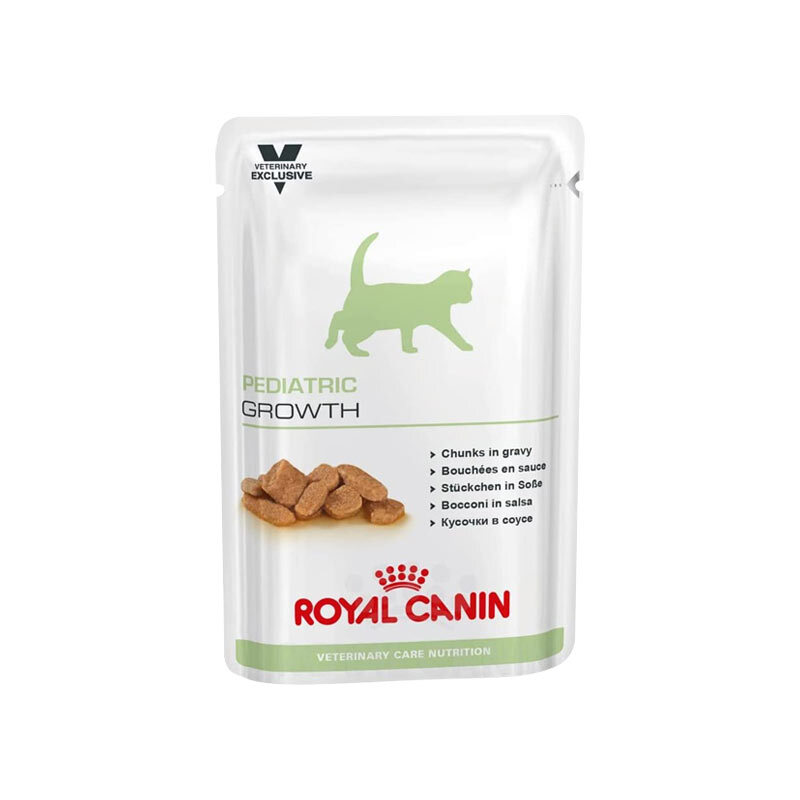  تصویر پوچ بچه گربه فاز سوم رشد رویال کنین Royal Canin Pediatric Growth وزن 100 گرم 