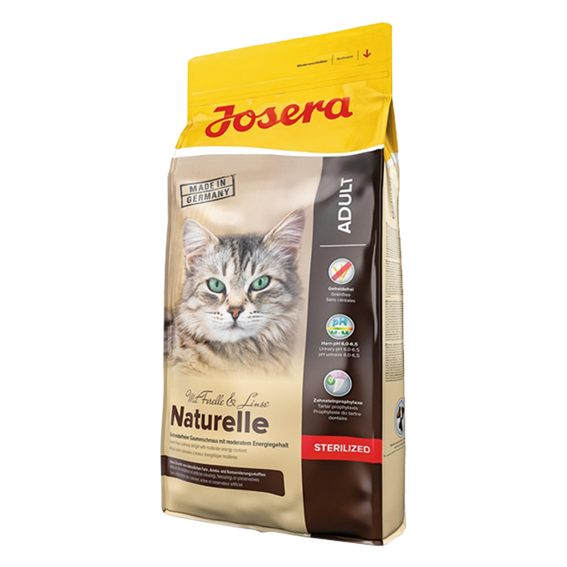  عکس بسته بندی غذای خشک گربه جوسرا مدل Naturelle وزن 10 کیلوگرم 