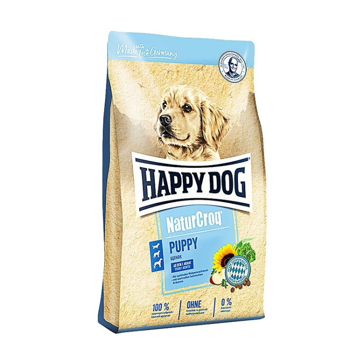عکس دانه غذای خشک توله سگ هپی داگ Happy Dog NaturCroq Puppy وزن 4 کیلوگرم
