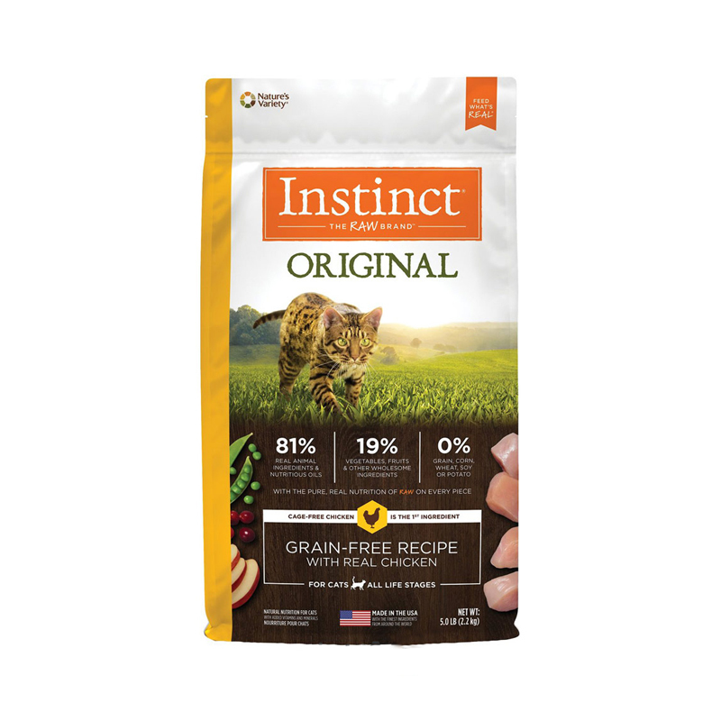  تصویر غذای خشک اورجینال گربه اینستینکت با طعم مرغ Instinct Original Real Chicken وزن 2.2 کیلوگرم 