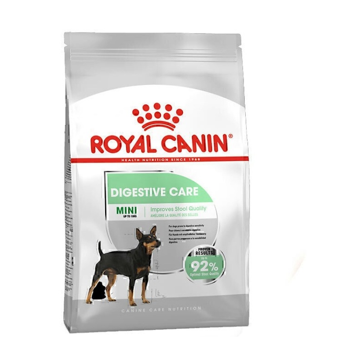 تصویر محتویات غذای خشک سگ دایجستیو رویال کنین Royal Canin Digestive Care Mini 