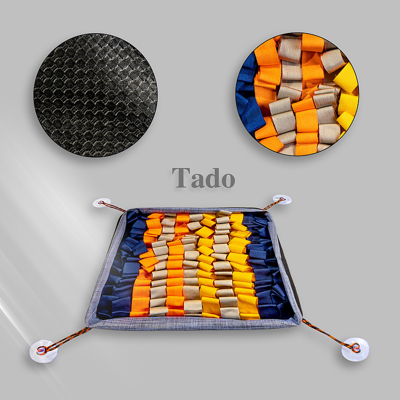  عکس جزئیات مت غذای مخفی سگ تادو Tado Snuffle Mat سایز 30x30 سانتی‌متر 