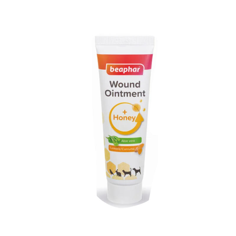  تصویر 2 کرم بهبود زخم سگ ، گربه، خرگوش و پرندگان بیفار Beaphar Wound Ointment حجم 30 میل 