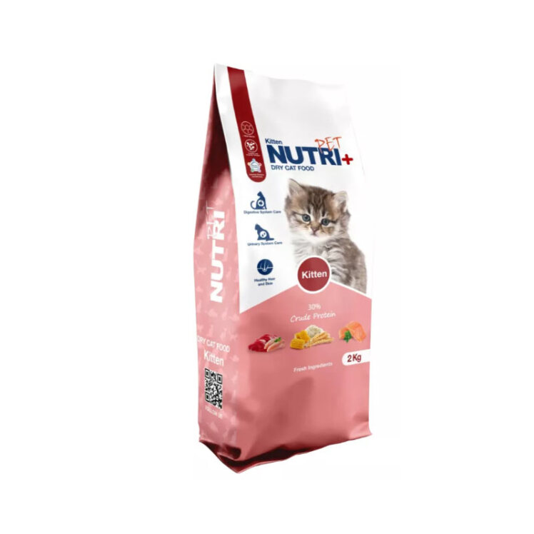 تصویر 1 غذای خشک بچه گربه نوتری پلاس Nutri Plus Kitten Cat Food وزن 2 کیلوگرم