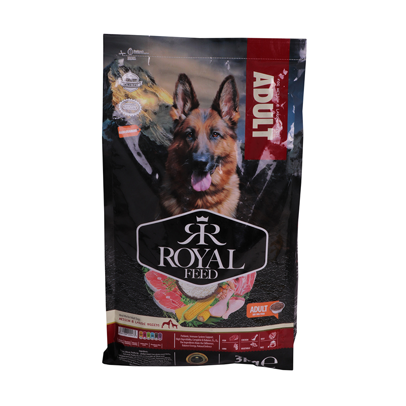  عکس بسته بندی غذای خشک سگ رویال فید مدل Medium & Large Adult وزن 3 کیلوگرم 