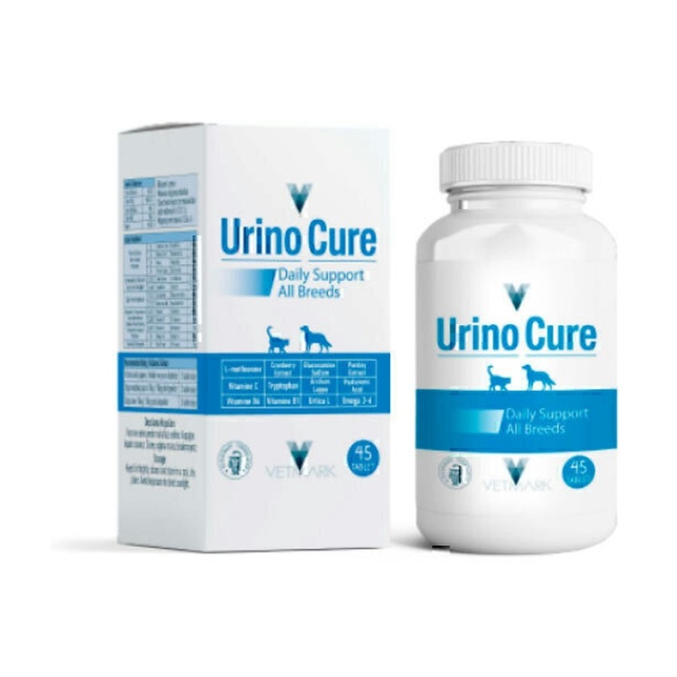 تصویر ویژگی های قرص مخصوص مشکلات ادراری وتمارک Vetmark Urino Cure Tablet