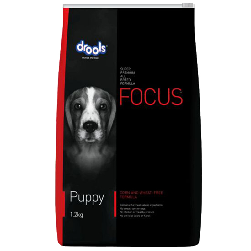  عکس بسته بندی غذای خشک سگ درولز مدل Focus Puppy وزن 1.2 کیلوگرم 
