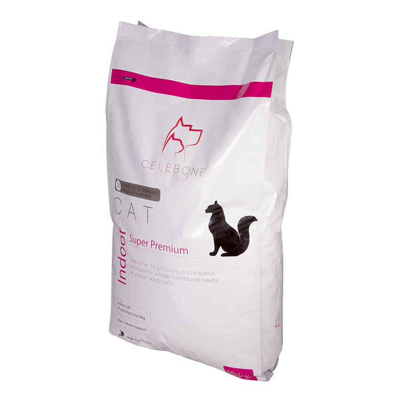  عکس جزییات بسته بندی غذای خشک گربه سلبن مدل Indoor Cat وزن 10 کیلوگرم 
