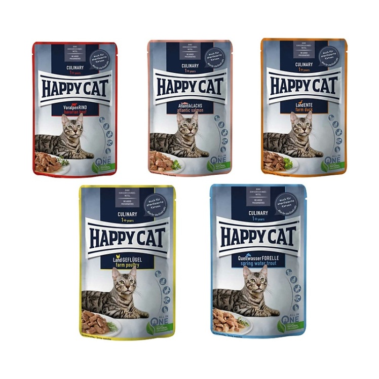 تصویر 2 بسته پوچ گربه هپی کت HappyCat Pouch Pack مجموعه 5 عددی 
