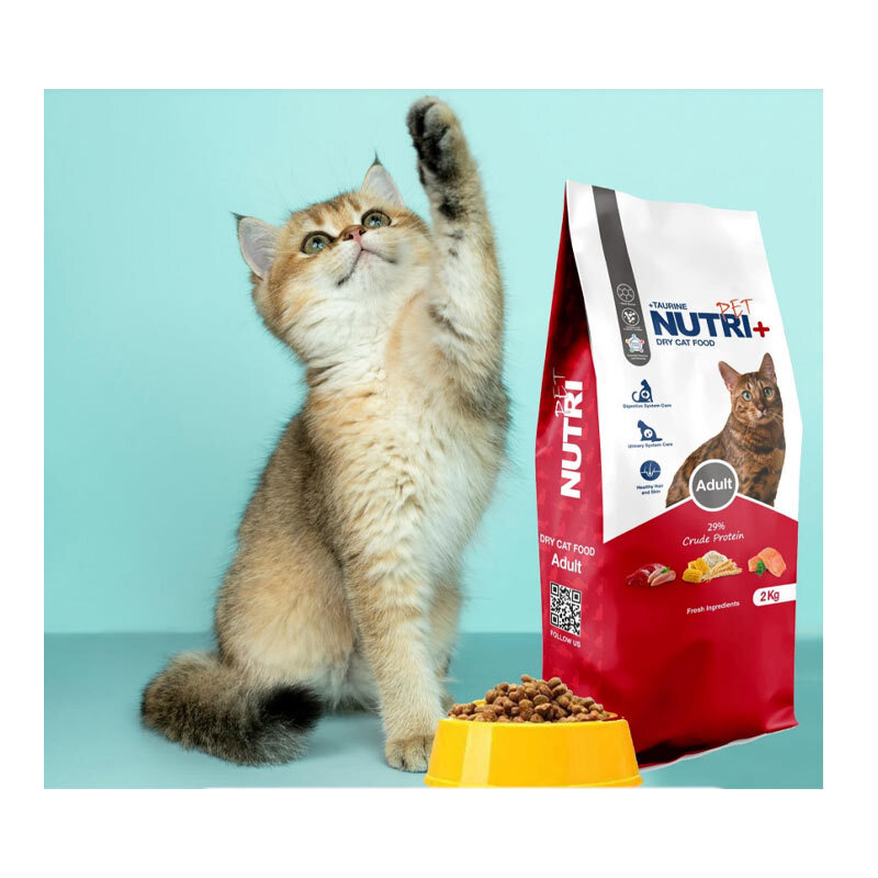  تصویر 2 غذای خشک گربه بالغ نوتری پلاس Nutri Plus Adult Cat Food وزن 2 کیلوگرم 