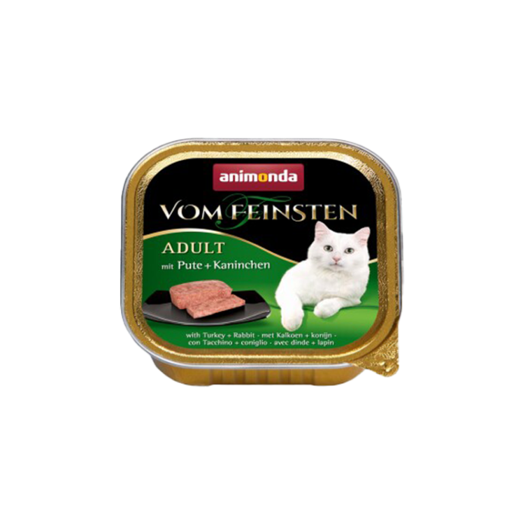 کنسرو غذای گربه با طعم بوقلمون و خرگوش آنیموندا Animonda Adult turkey & Rabbit وزن 100 گرم 