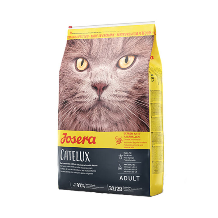 تصویر بسته غذای خشک گربه جوسرا catelux رو به رو
