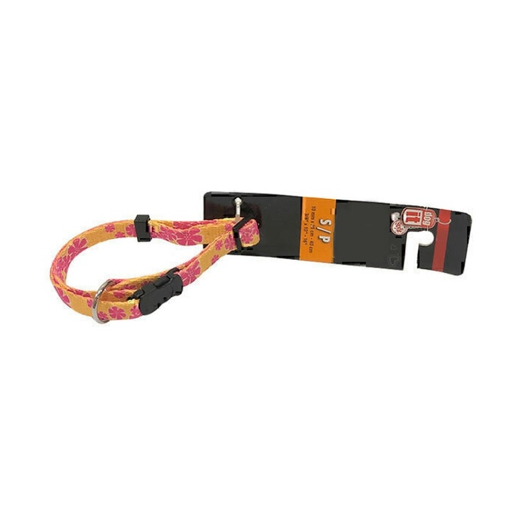عکس قلاده گردنی بدون لید حیوانات هاگن Hagen Dogit NeckCollar Without Leash سایز S بنفش راه راه پررنگ و کمرنگ