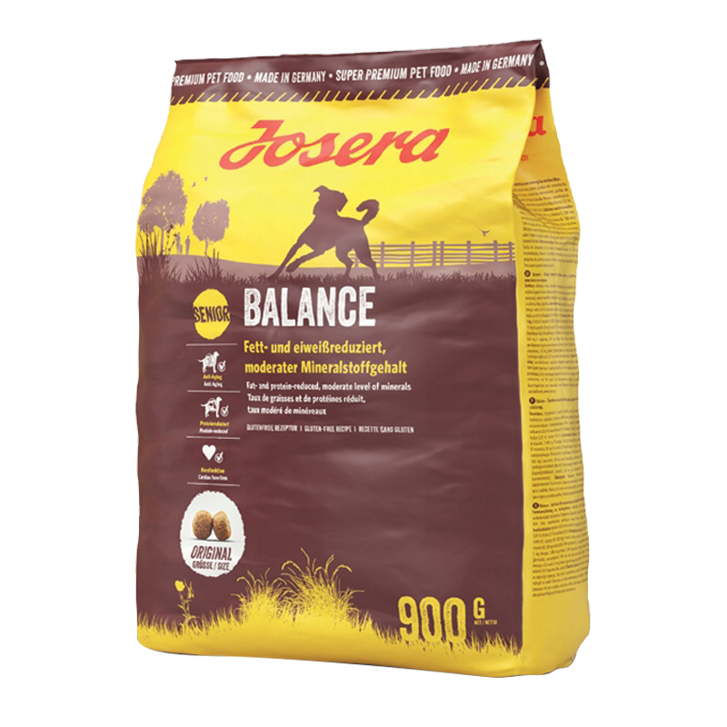  عکس بسته بندی غذای خشک سگ جوسرا مدل senior balance وزن ۹۰۰ گرم 