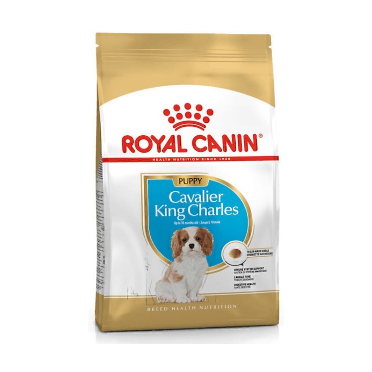 تصویر دانه‌بندی غذای خشک توله سگ رویال کنین Royal Canine Cavalier King Charles Puppy وزن 1.5 کیلوگرم